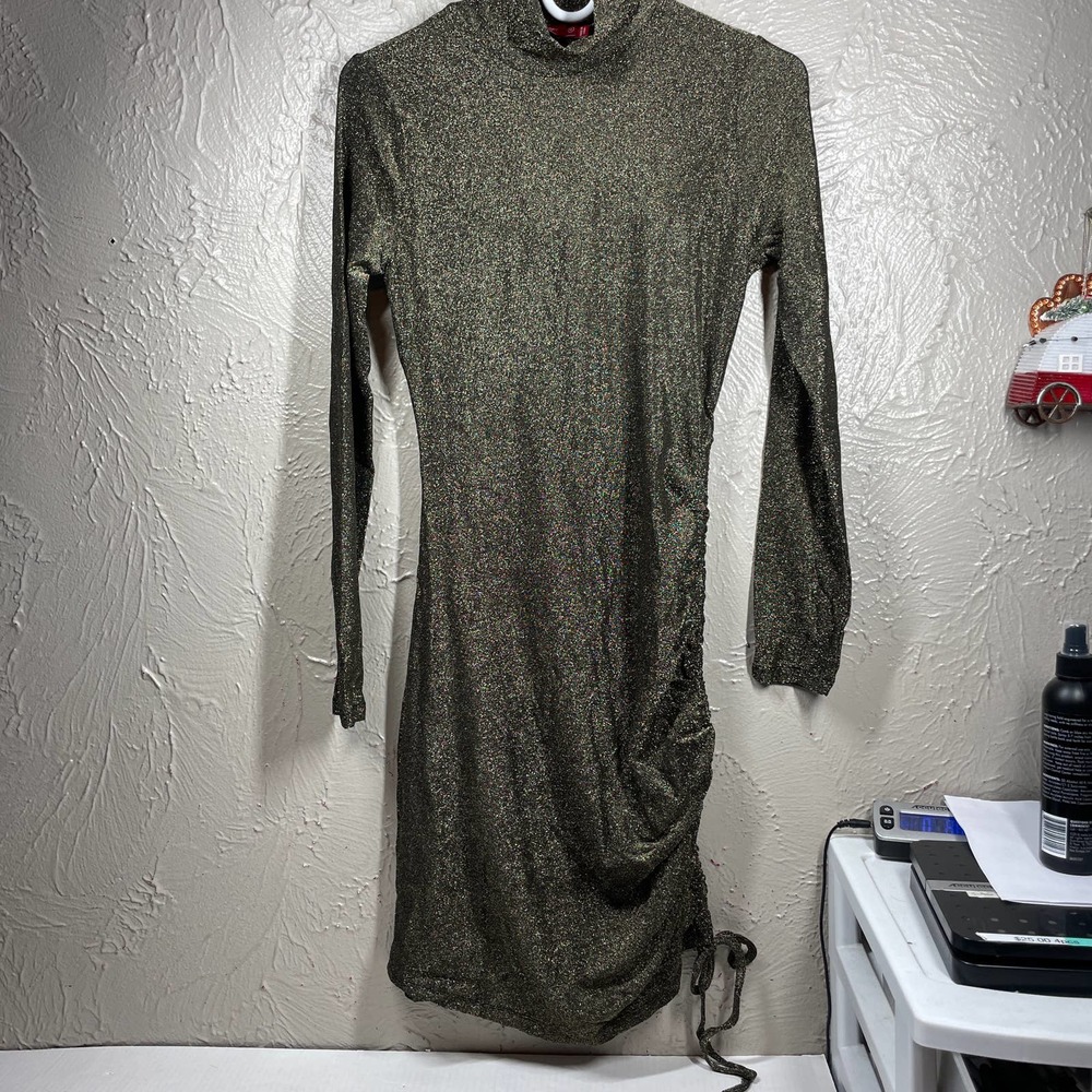 n:Philanthropy Demetra Dress Gold Sparkly size medium